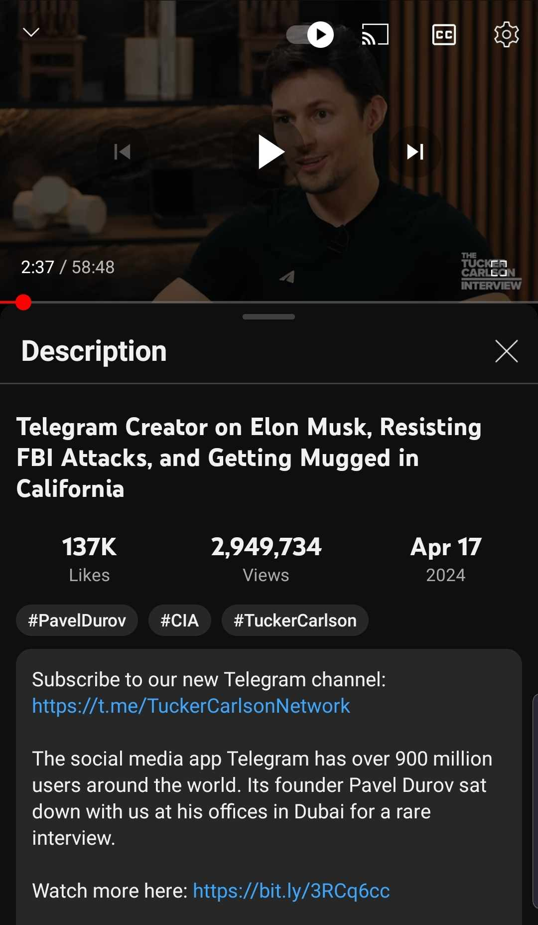 Telegram Creator (Pavel Durov) Interview - by A. Peleg