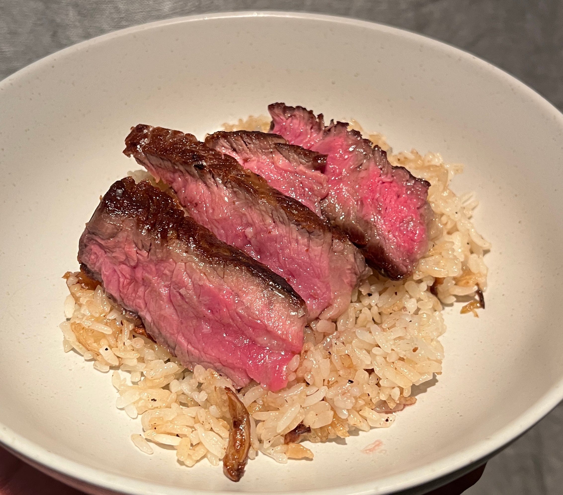 Garlic powder on steak store