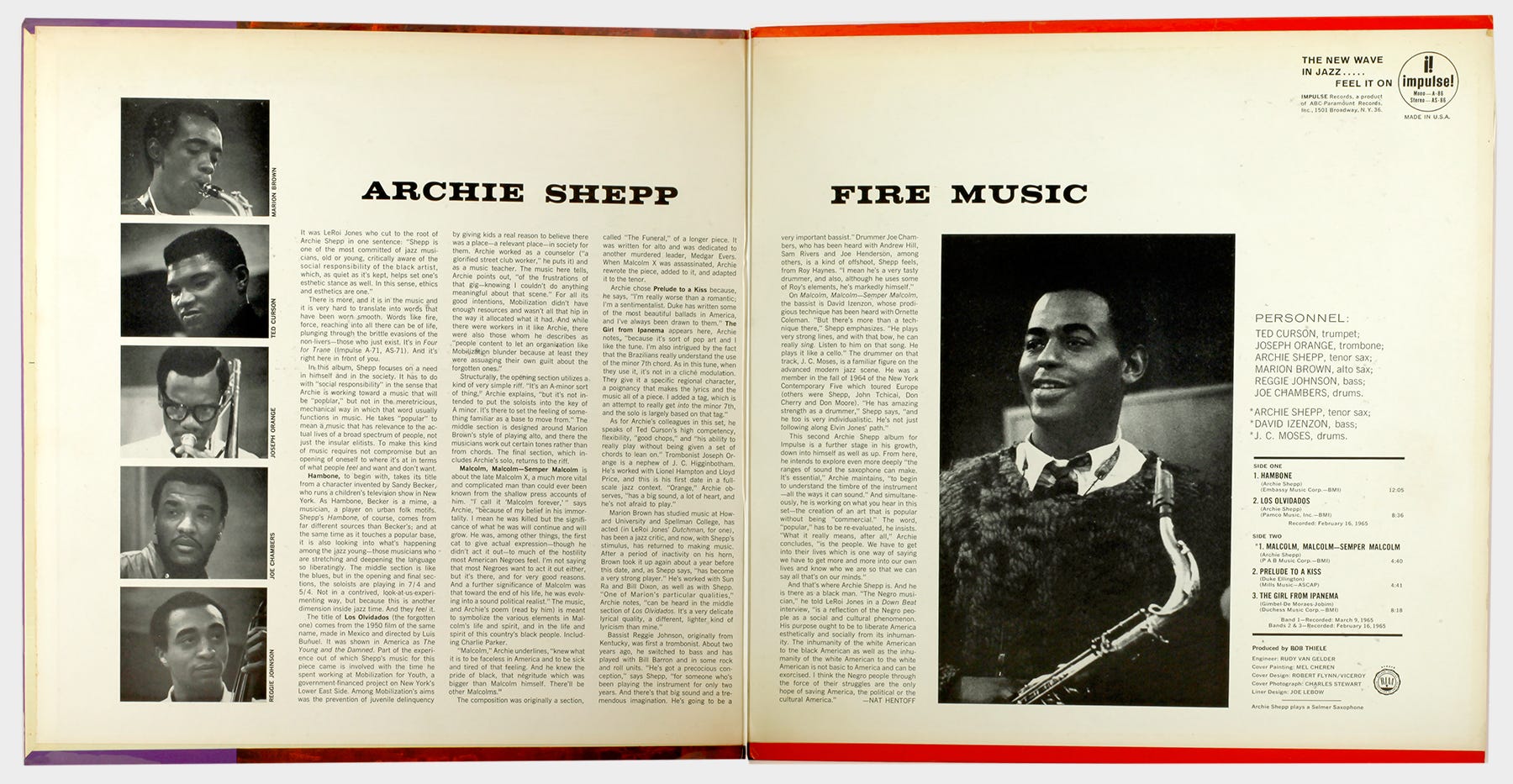 Archie Shepp and Mobilization for Youth, by Pierre Crépon