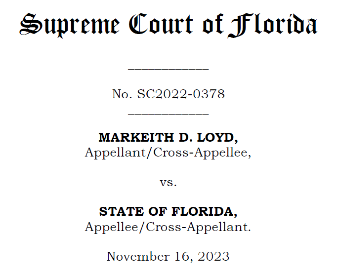 Florida Supreme Court affirms Markeith Loyd #39 s convictions and sentence
