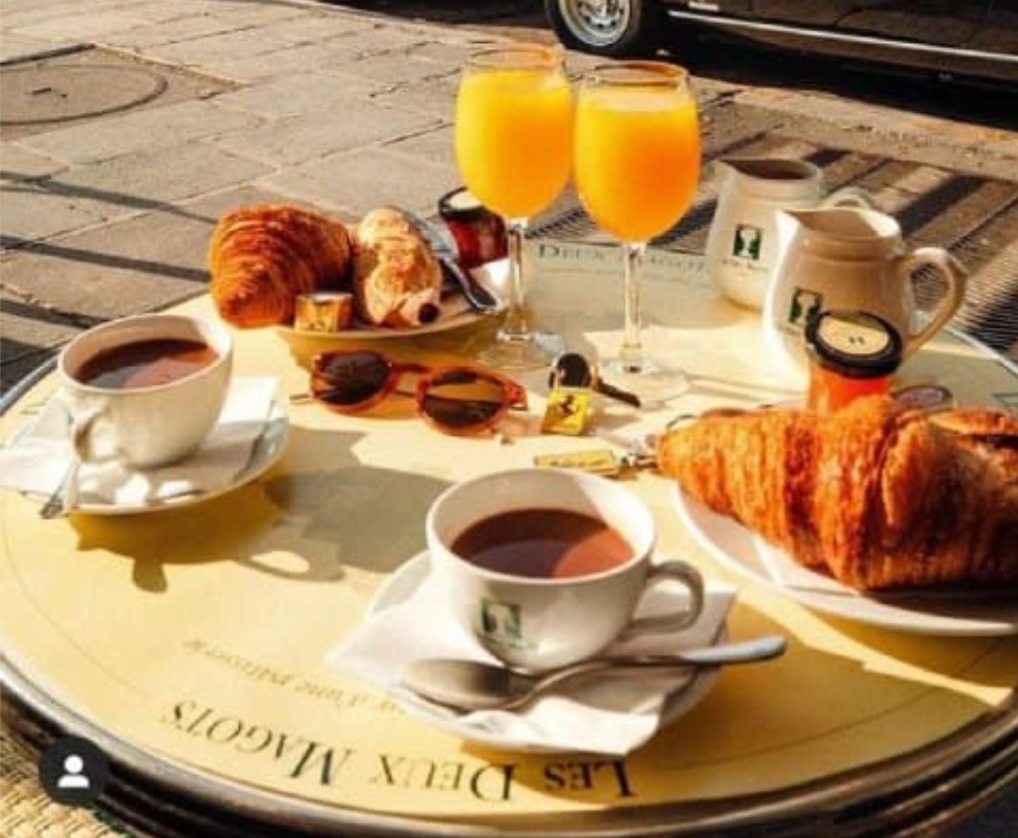 Typical 2025 french breakfast
