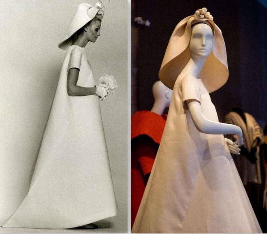 Balenciaga wedding dress 1967 top