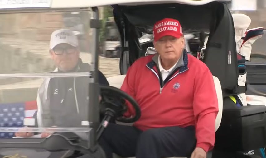 White House Releases Statement Praising Trump's Golf Win As Enraged Nation Protests