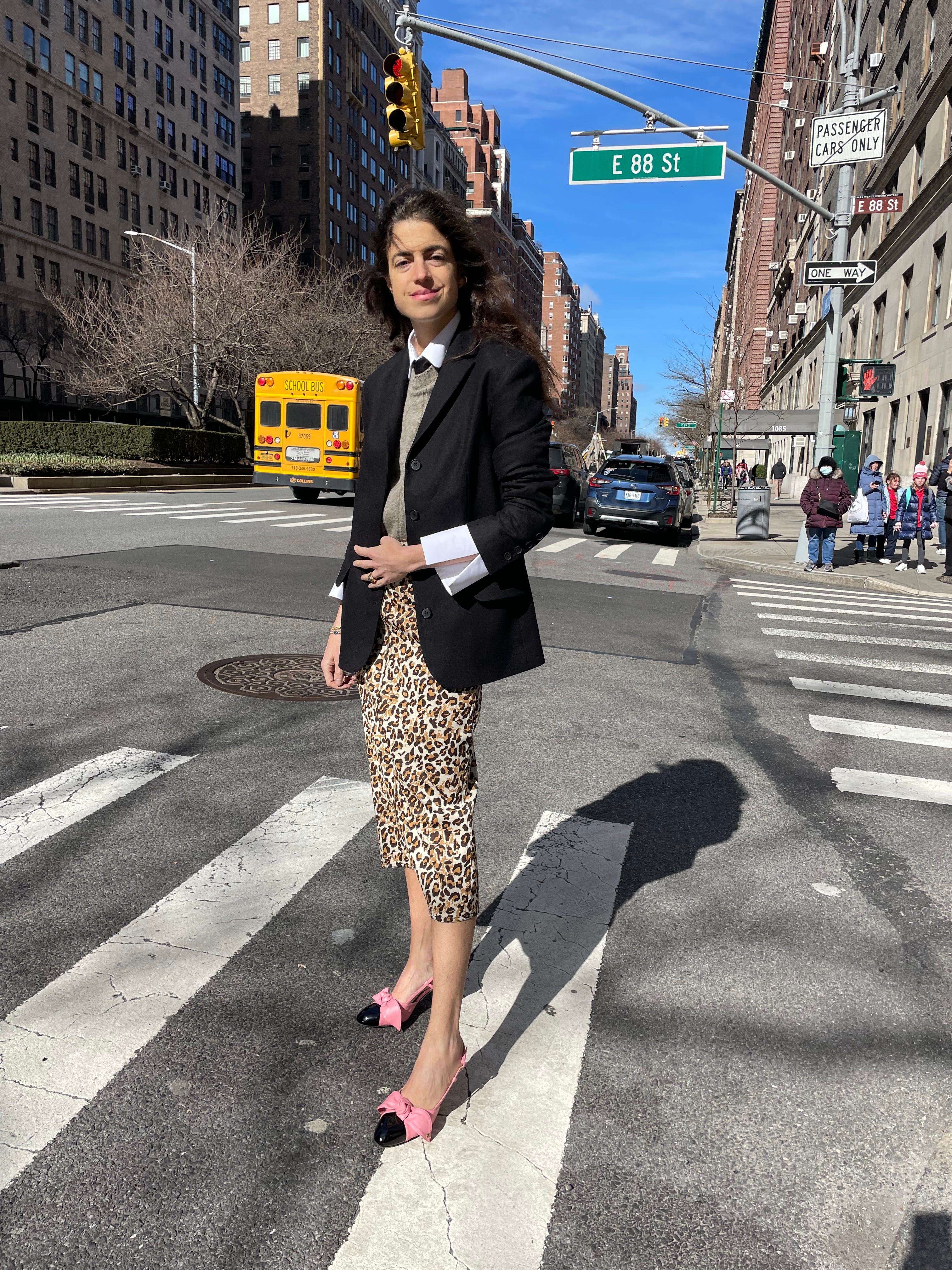 Leopard skirt for work top
