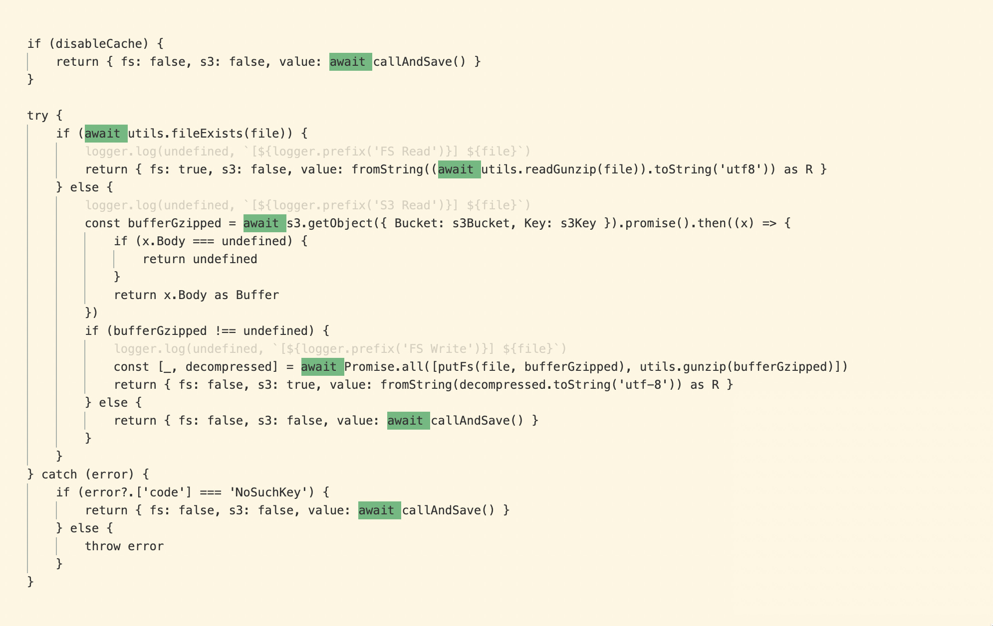 Typescript code highlight - focus on what matters
