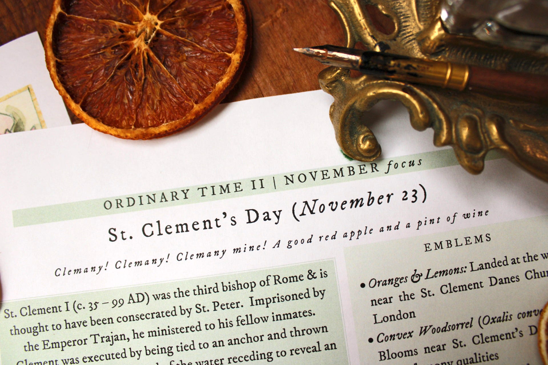'Oranges & lemons,' say the bells of St. Clement's