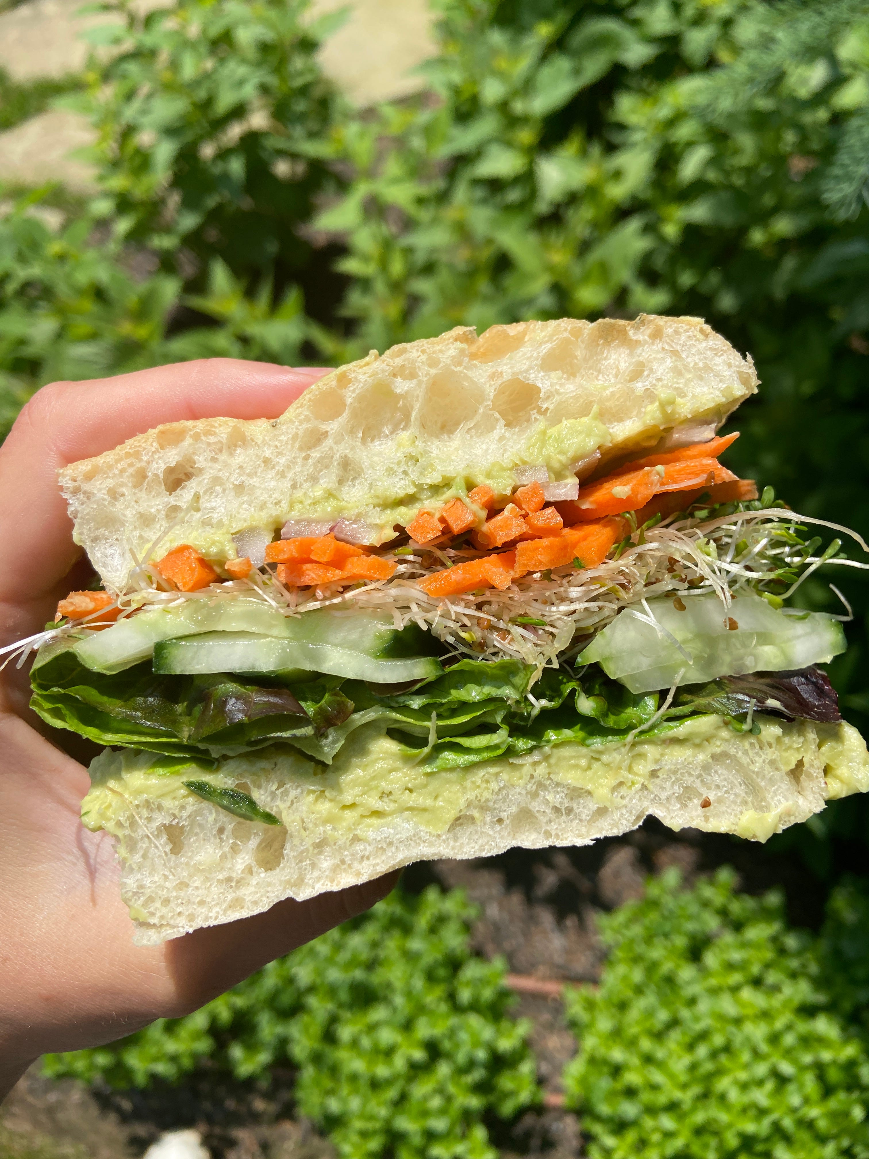 beach sandwiches by Caroline Chambers