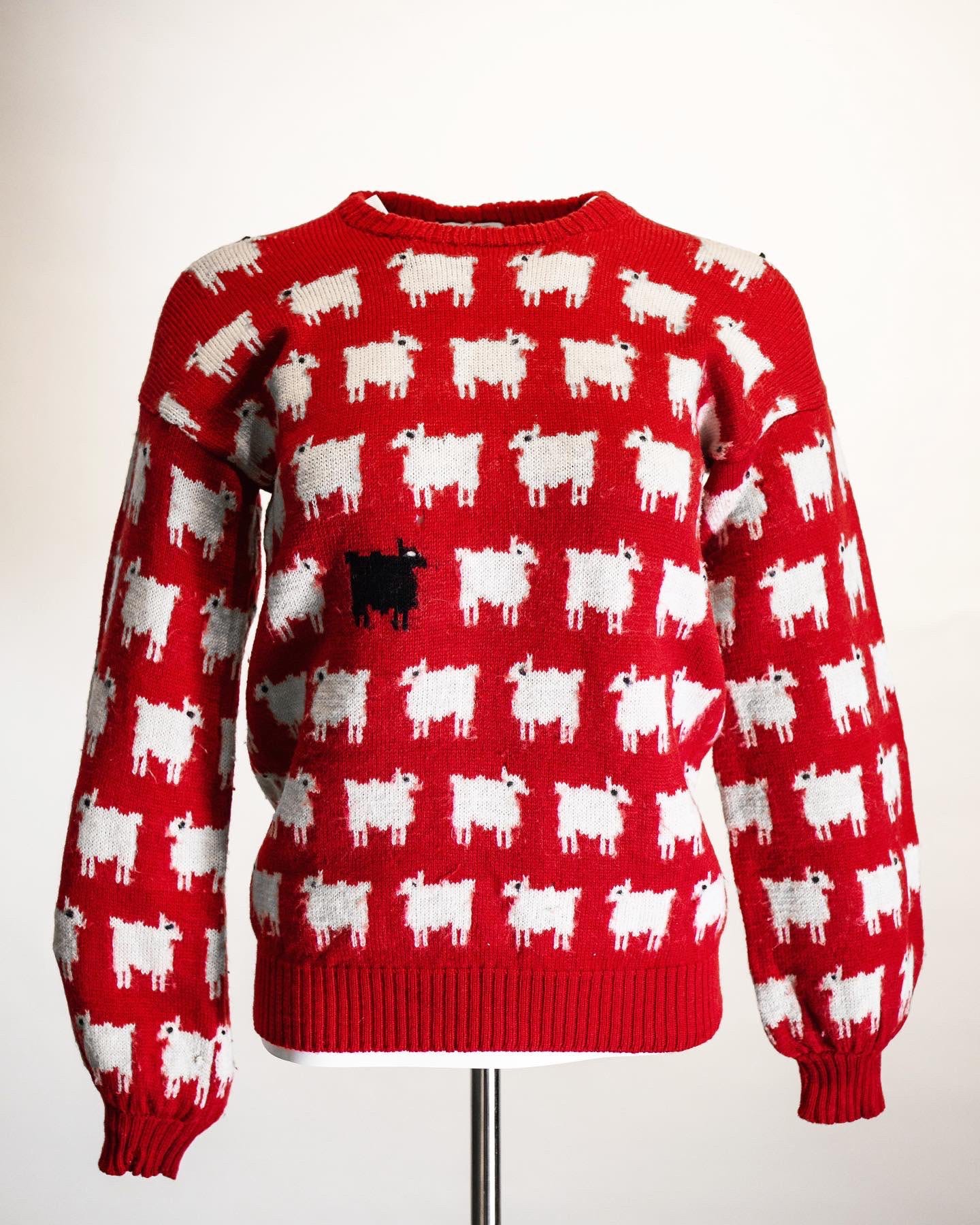 Warm and wonderful black sheep sweater top