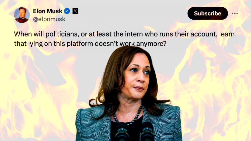 Kamala Harris Lies About Trump on X, Gets Fact-Checked by ‘Community Notes’, Brutally Called Out by Musk – Paul Serran