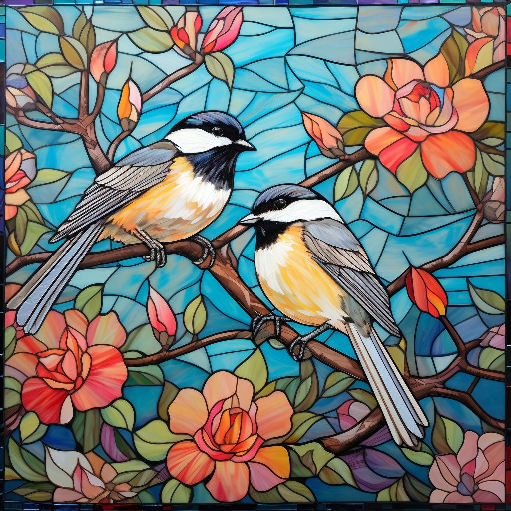 Stained deals glass paintings