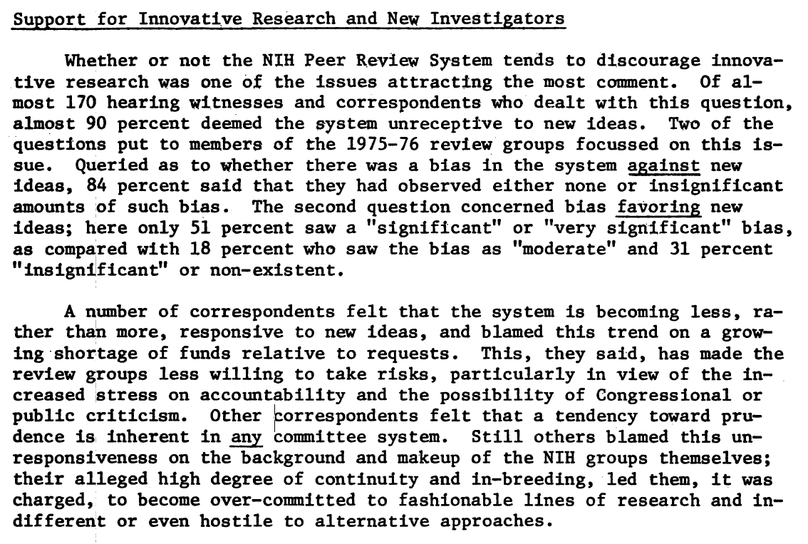 New Thinking on Peer Review at NIH? Good Science Project