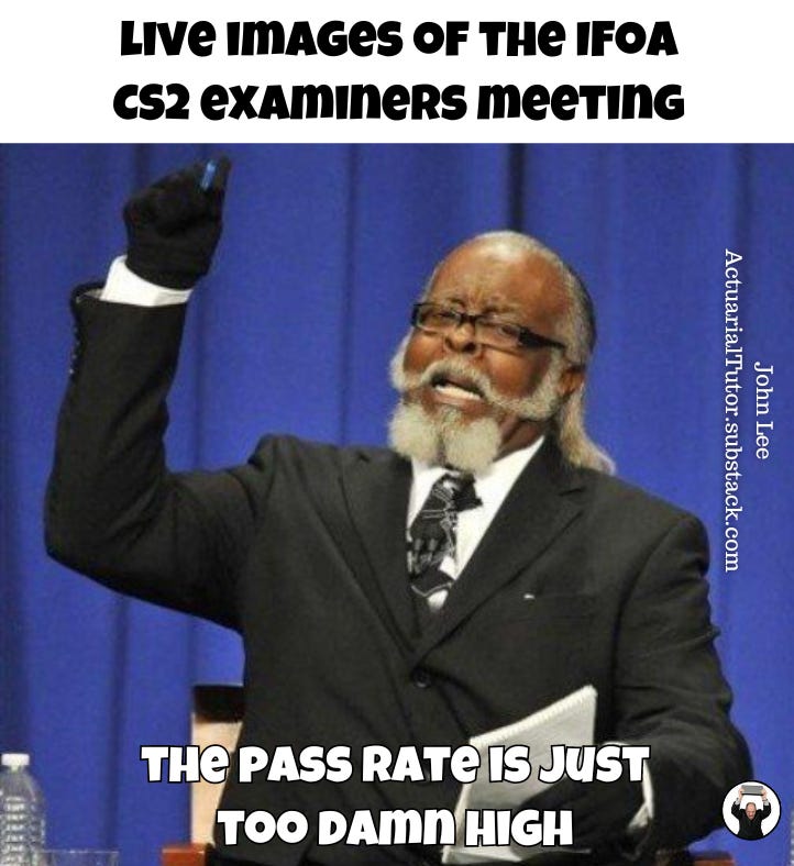 Live scenes from IFOA Examiners...