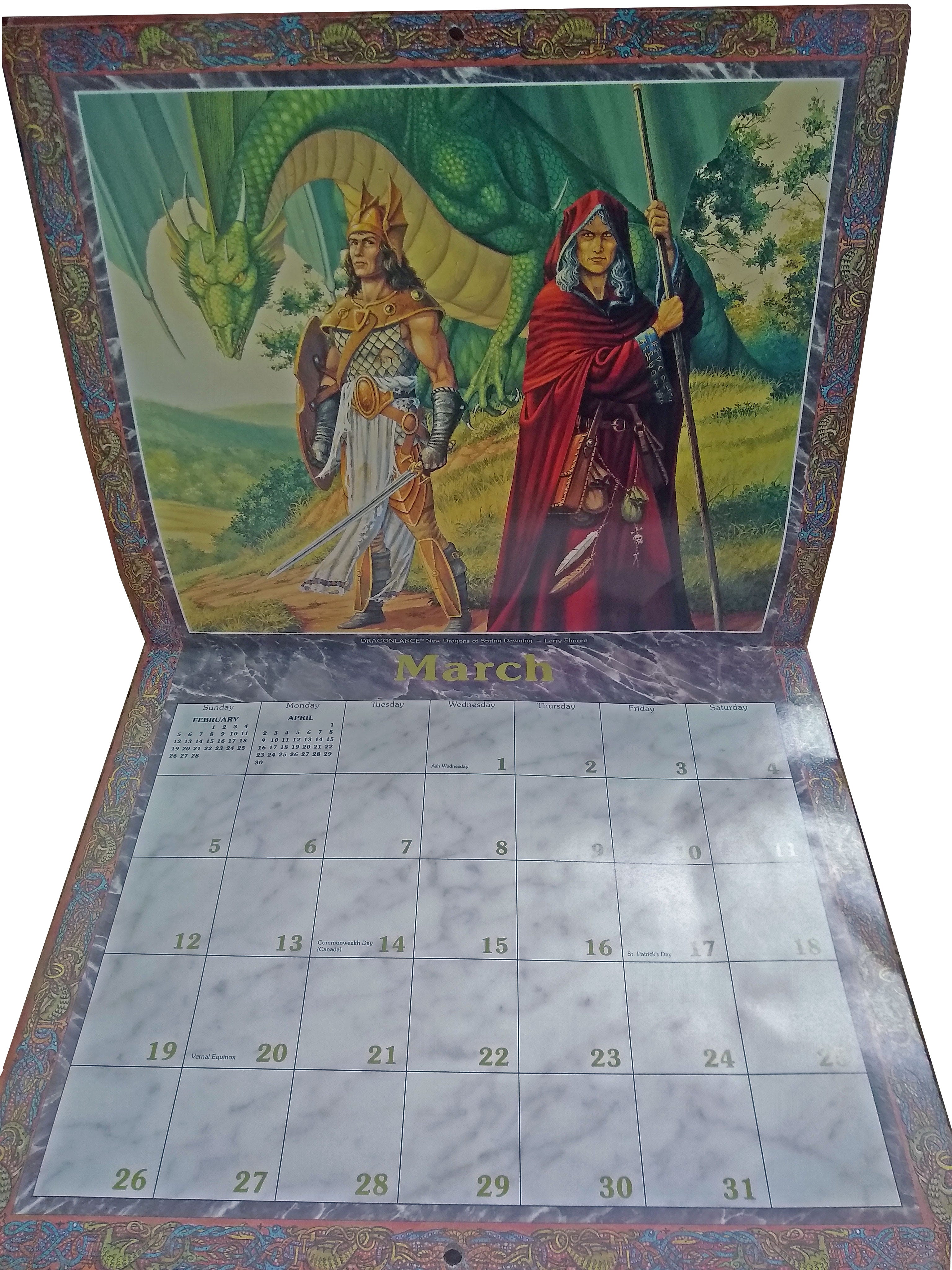 DragonLance Calendars What’s Old is New Again