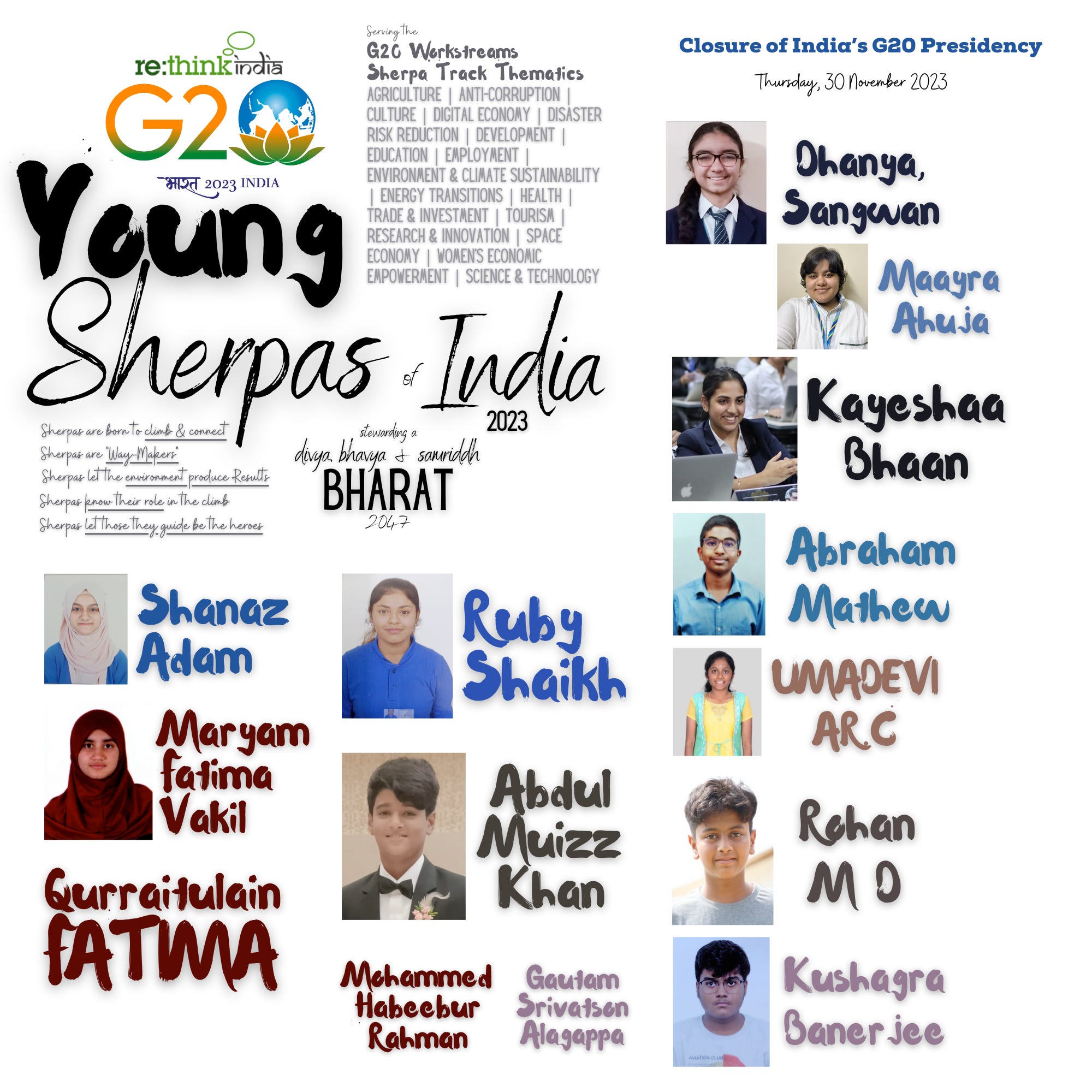 Meet The G20 Young Sherpas Of India 2023 At The Closure Of Indias G20 Presidency 