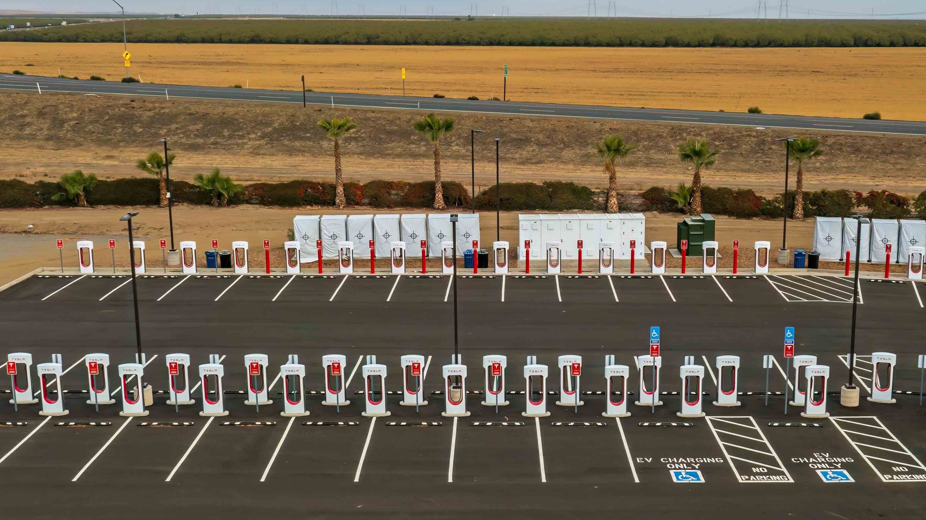 Tesla charging station on sale diesel generator