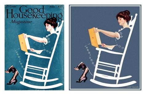 Cole Phillips' “Fadeaway Girl” - by Sara Light-Waller