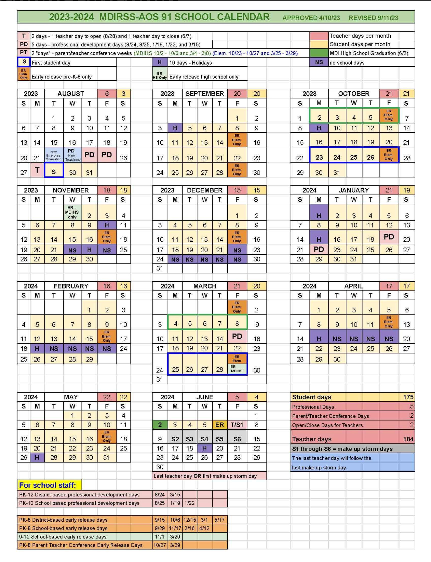 Draft School Calendar Proposes First Day as August 27