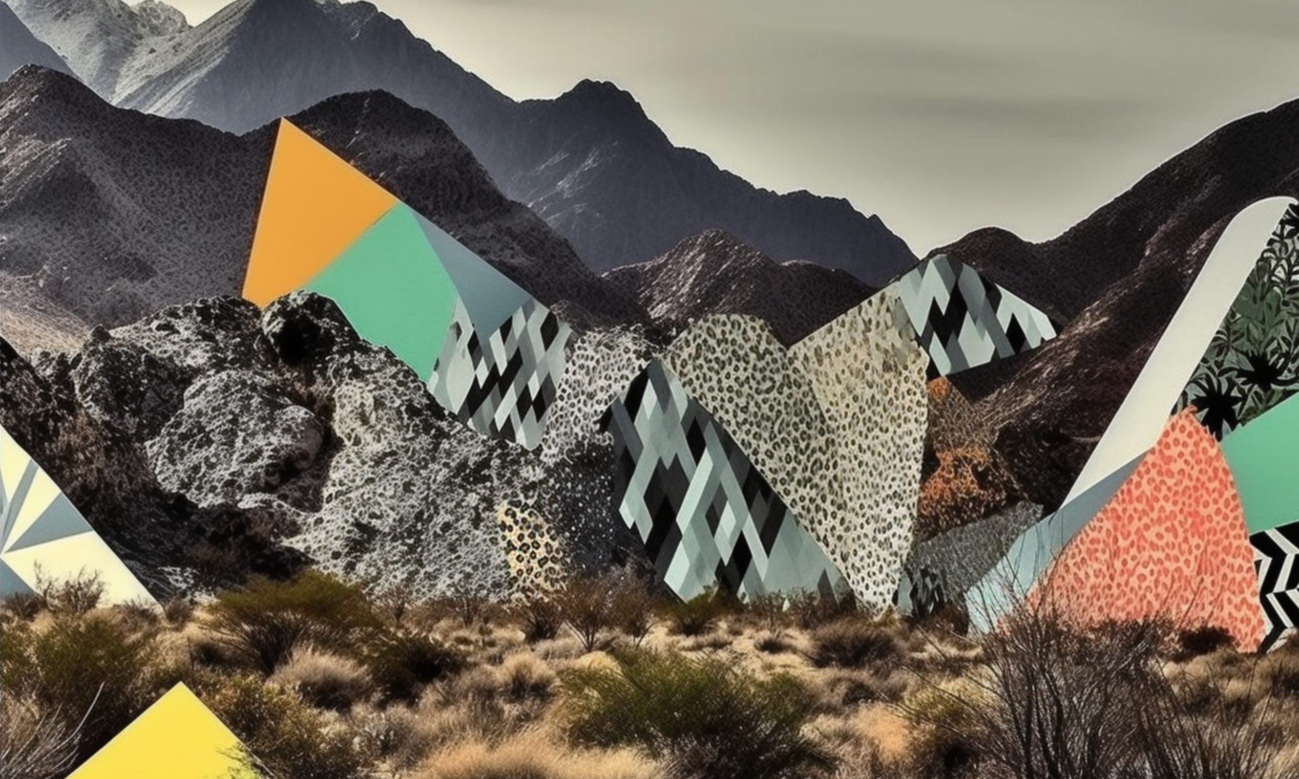 Exploration: landscape collages - by Mia Blume