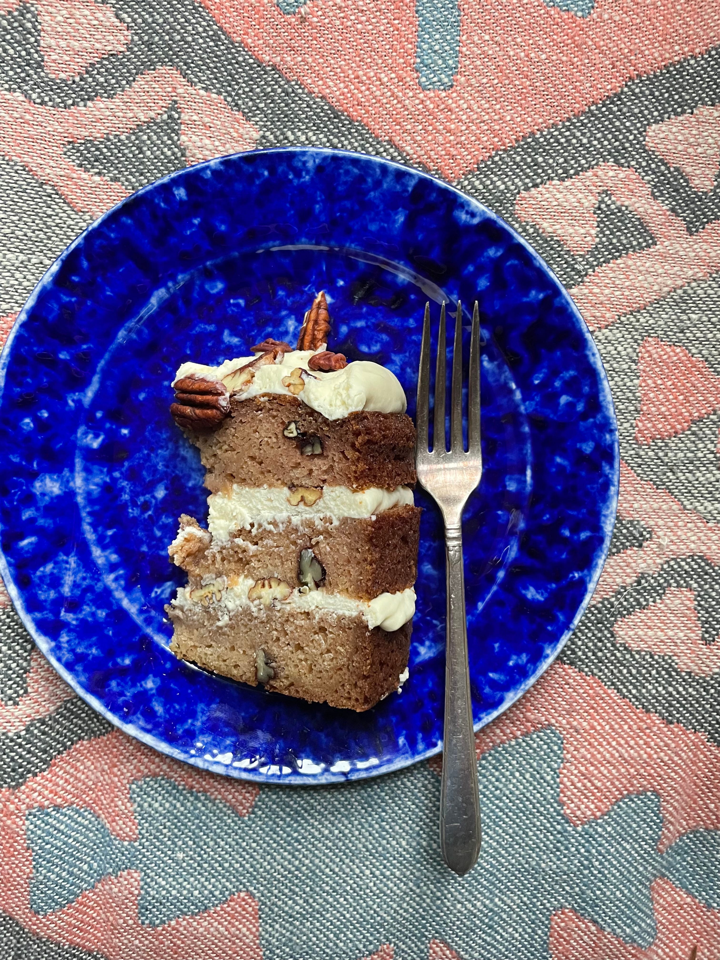 Honey Cloud Frosting (plus Applesauce + Pecan Cake)