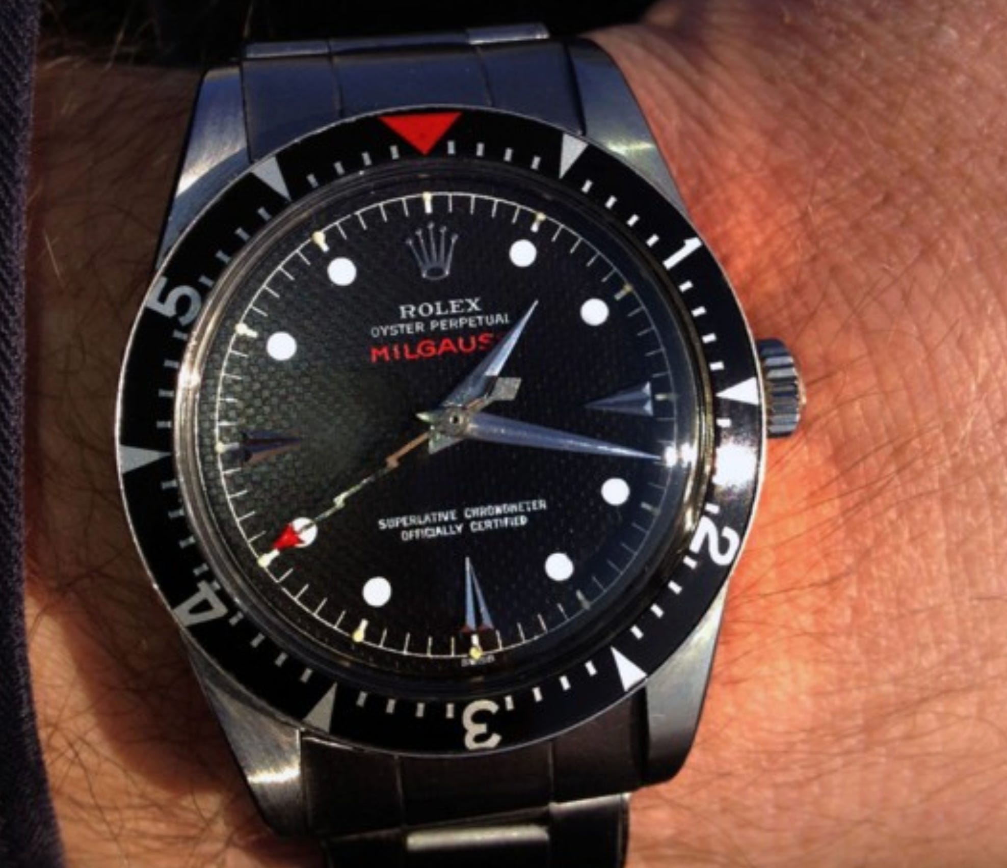 Rolex milgauss 1958 hotsell
