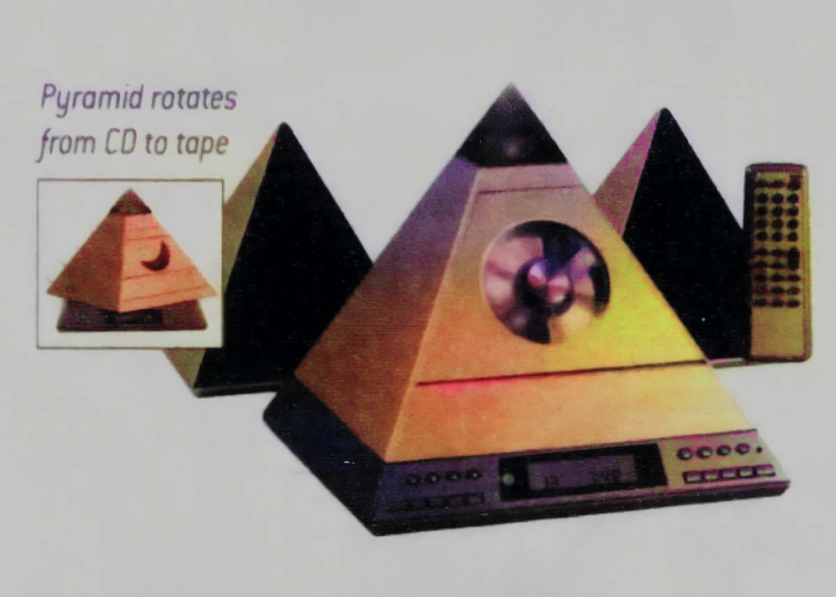 Nova Rotating Pyramid CD/Cassette Stereo from RadioShack