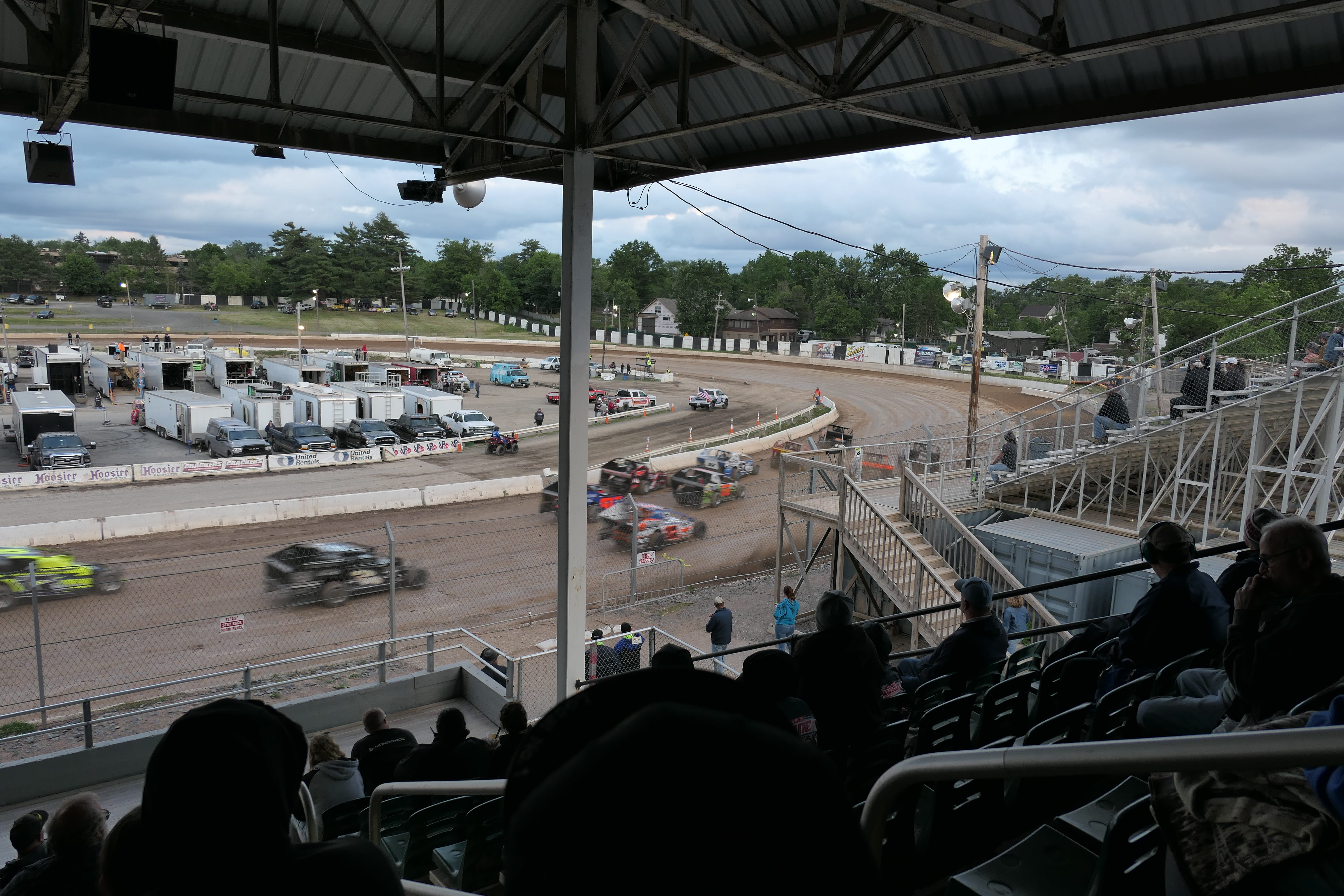 Dirt track Saturday night - by Lucian K. Truscott IV