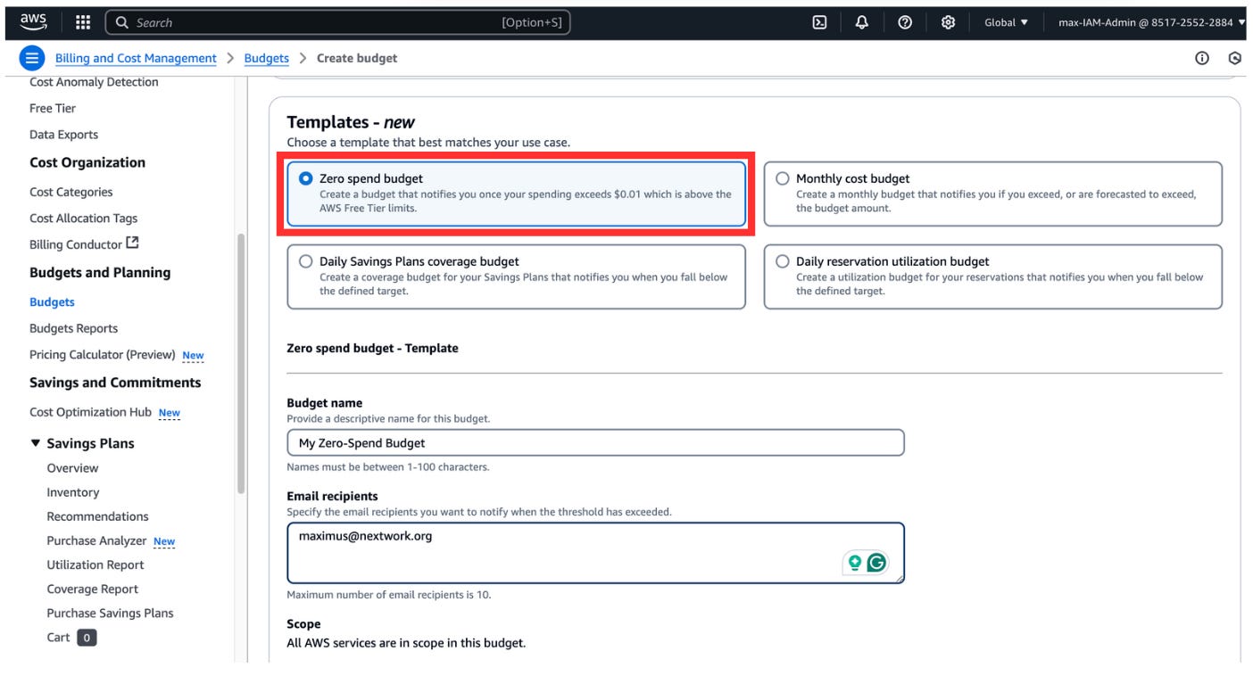 Mastering aws budgets
