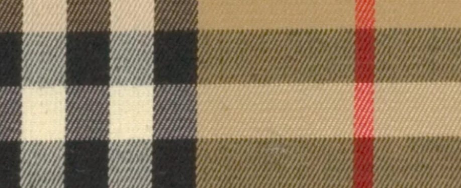 Burberry check trademark cheap