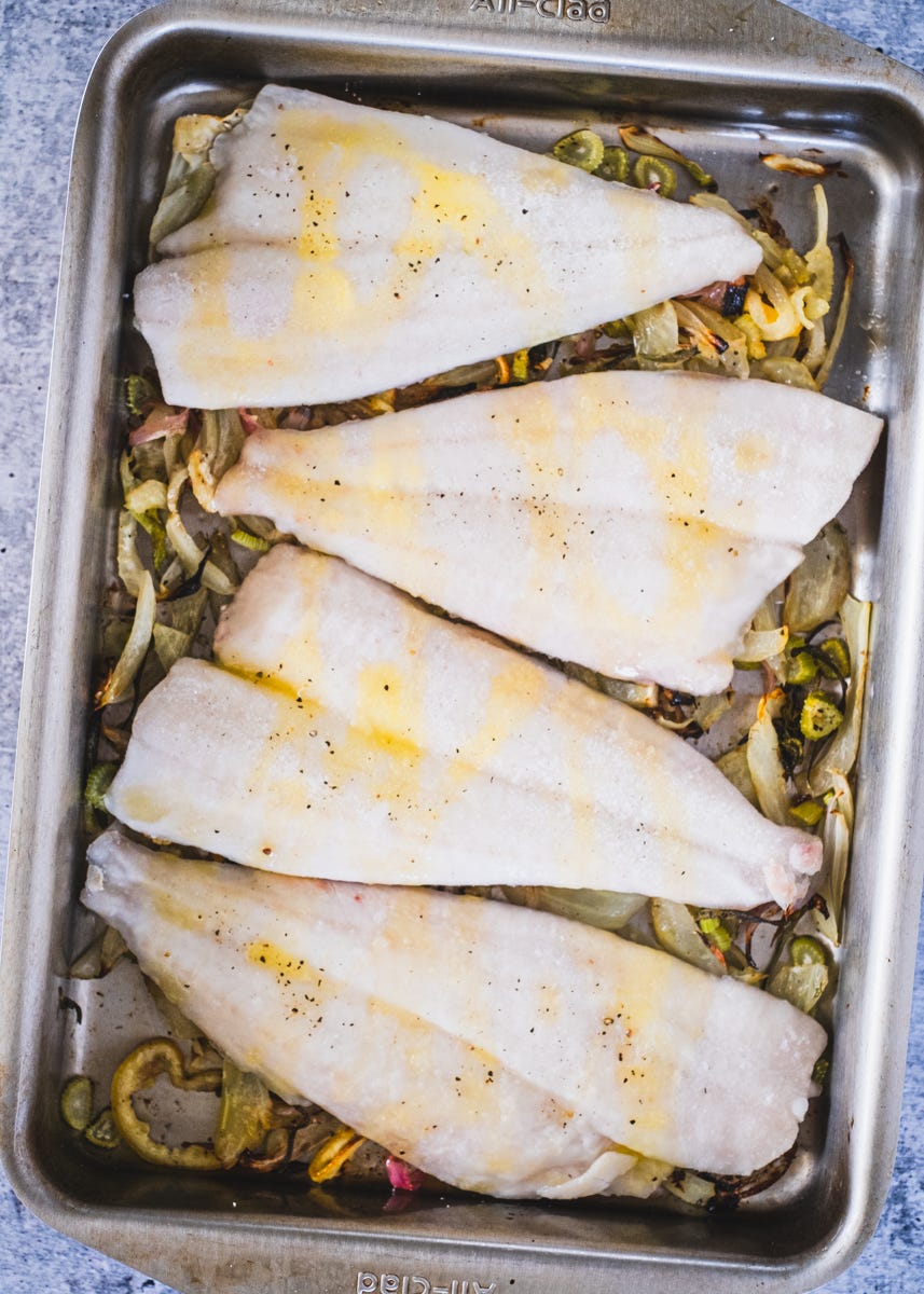 Easy, Light, Healthy Dinner OvenBaked White Fish with Fennel