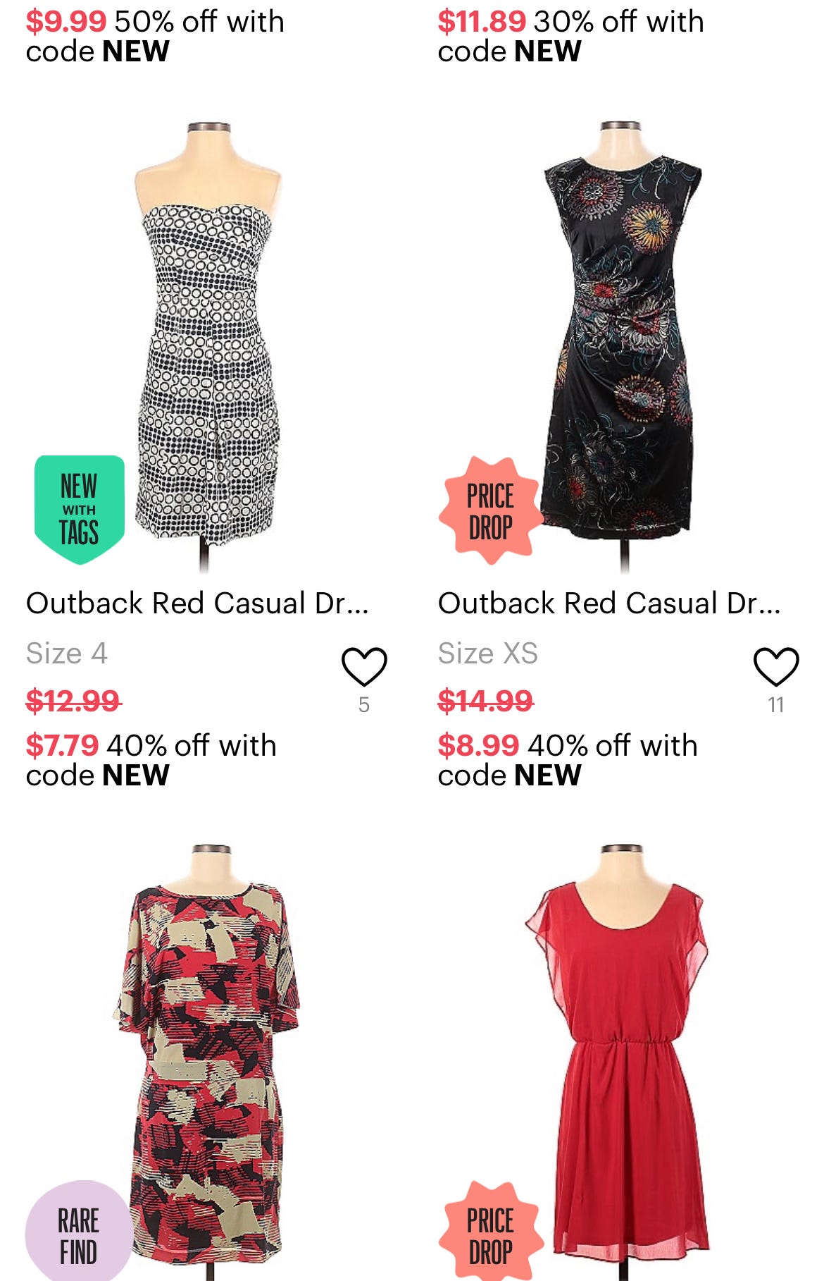 Outback red dress hot sale