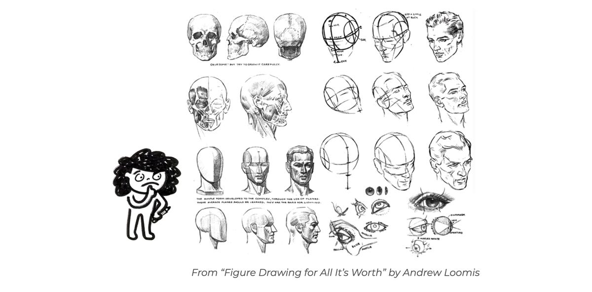 Human Head Drawing Reference
