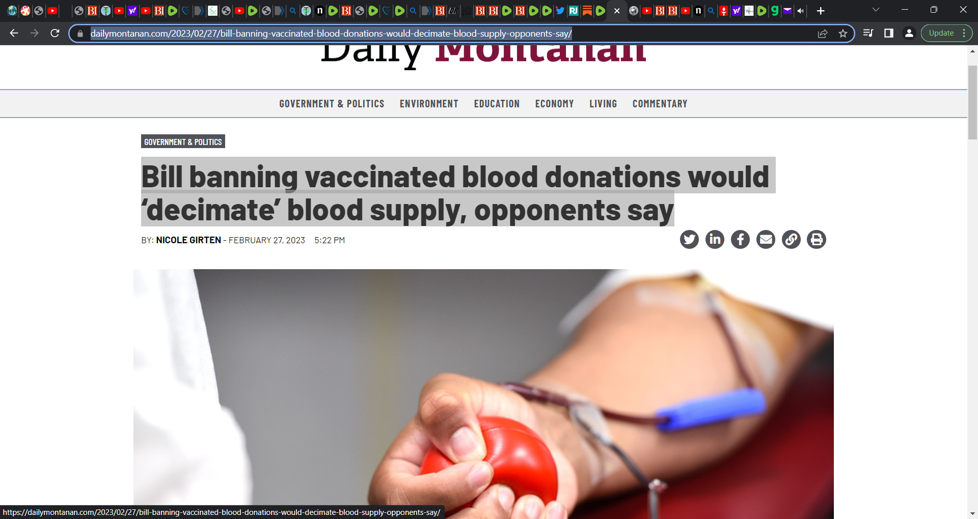 Montana House Bill 645 would ban individuals who received the COVID1