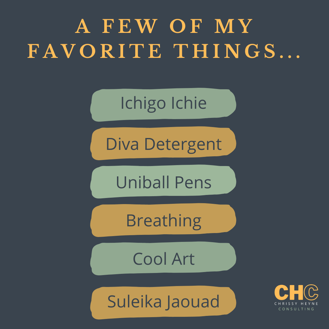 Favorite Things! - by Chrissy Heyne - Chrissy’s Substack