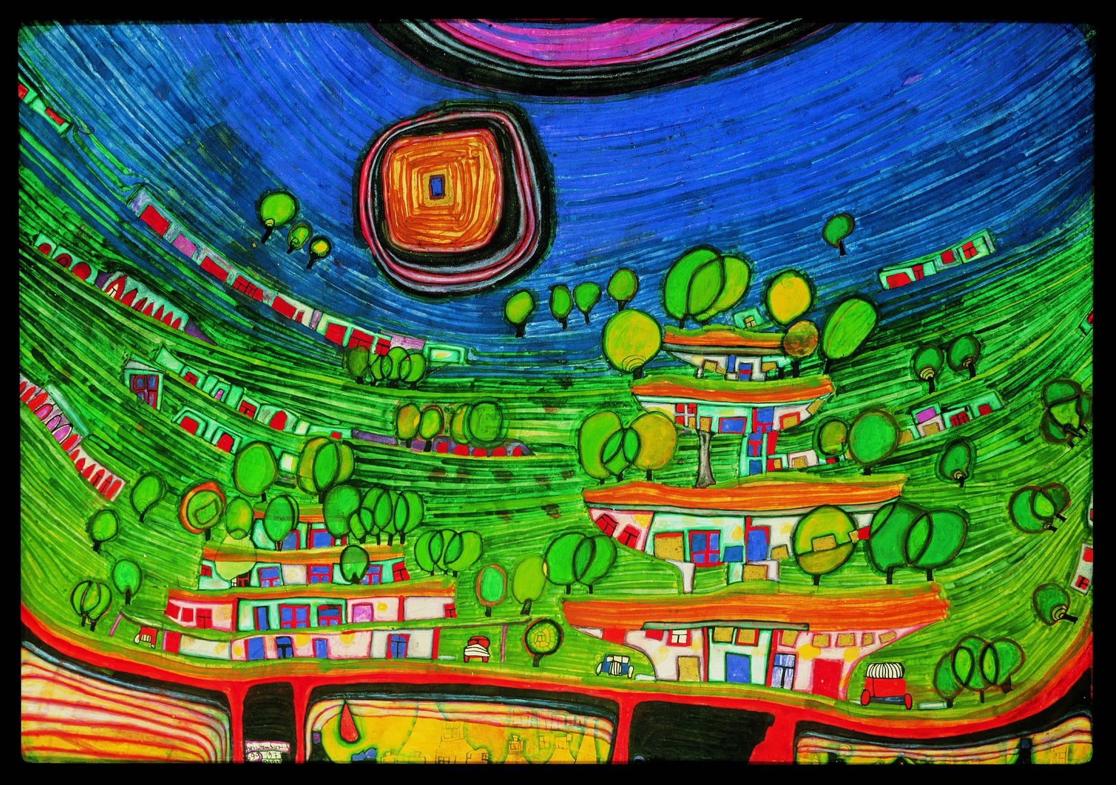Friedensreich Hundertwasser. - Three Things