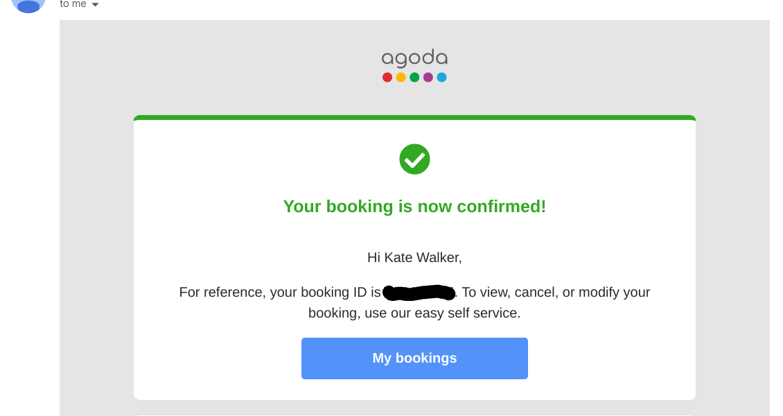 Agoda booking hot sale