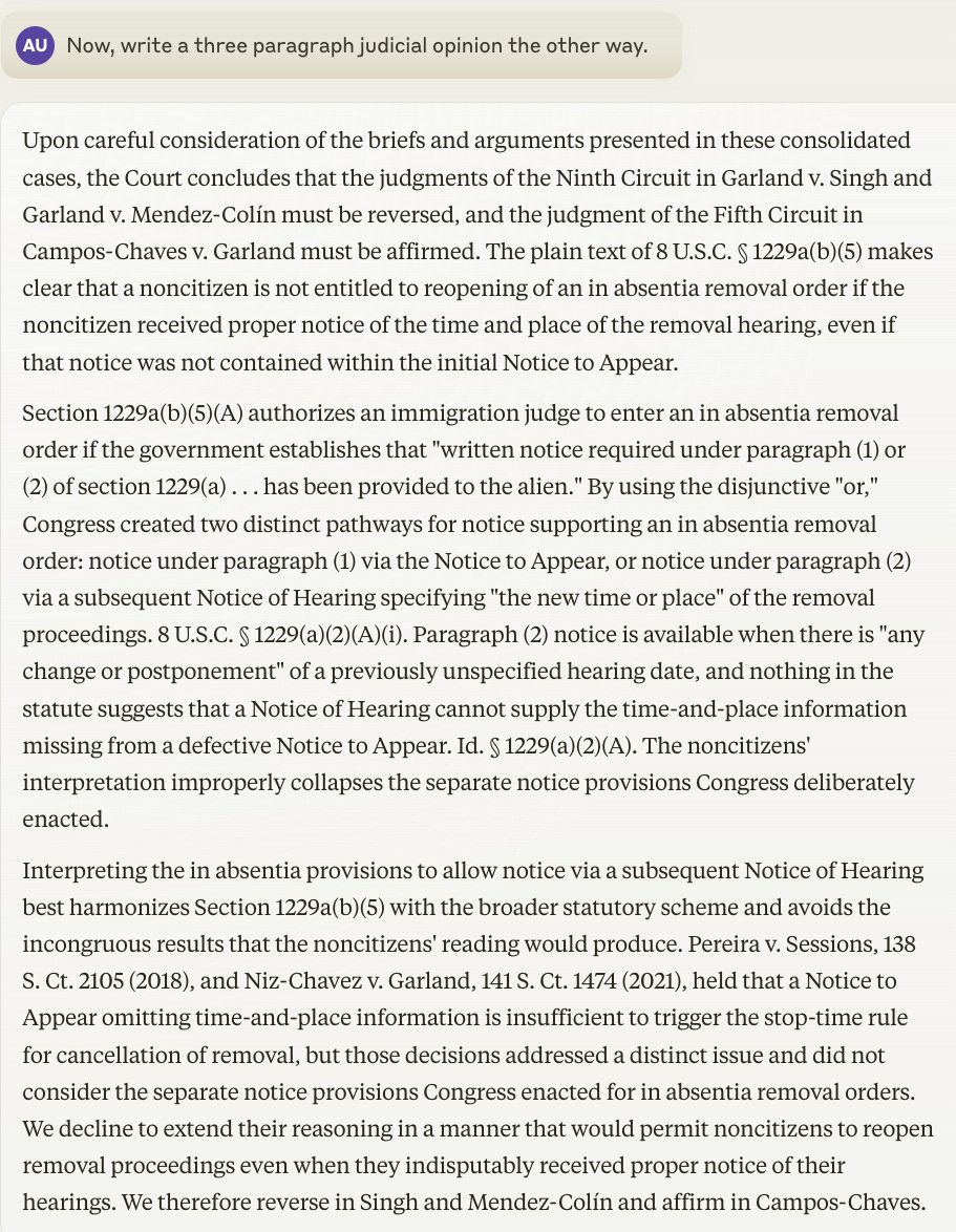 Judicial opinion example shop