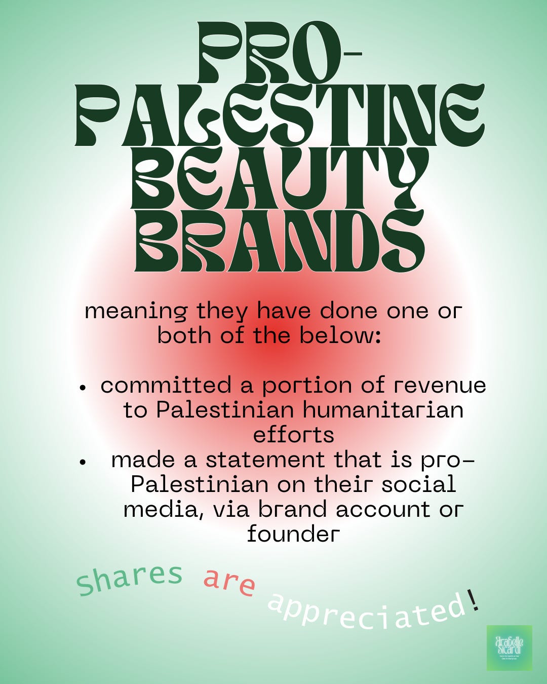 A FactChecked List of ProPalestinian Beauty Brands