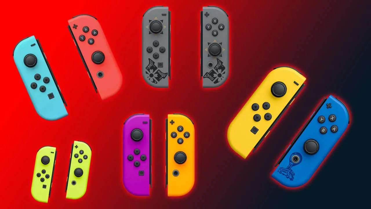 Nintendo Switch Joy-Con Controllers - 2 Pack - Neon Red/Neon Blue