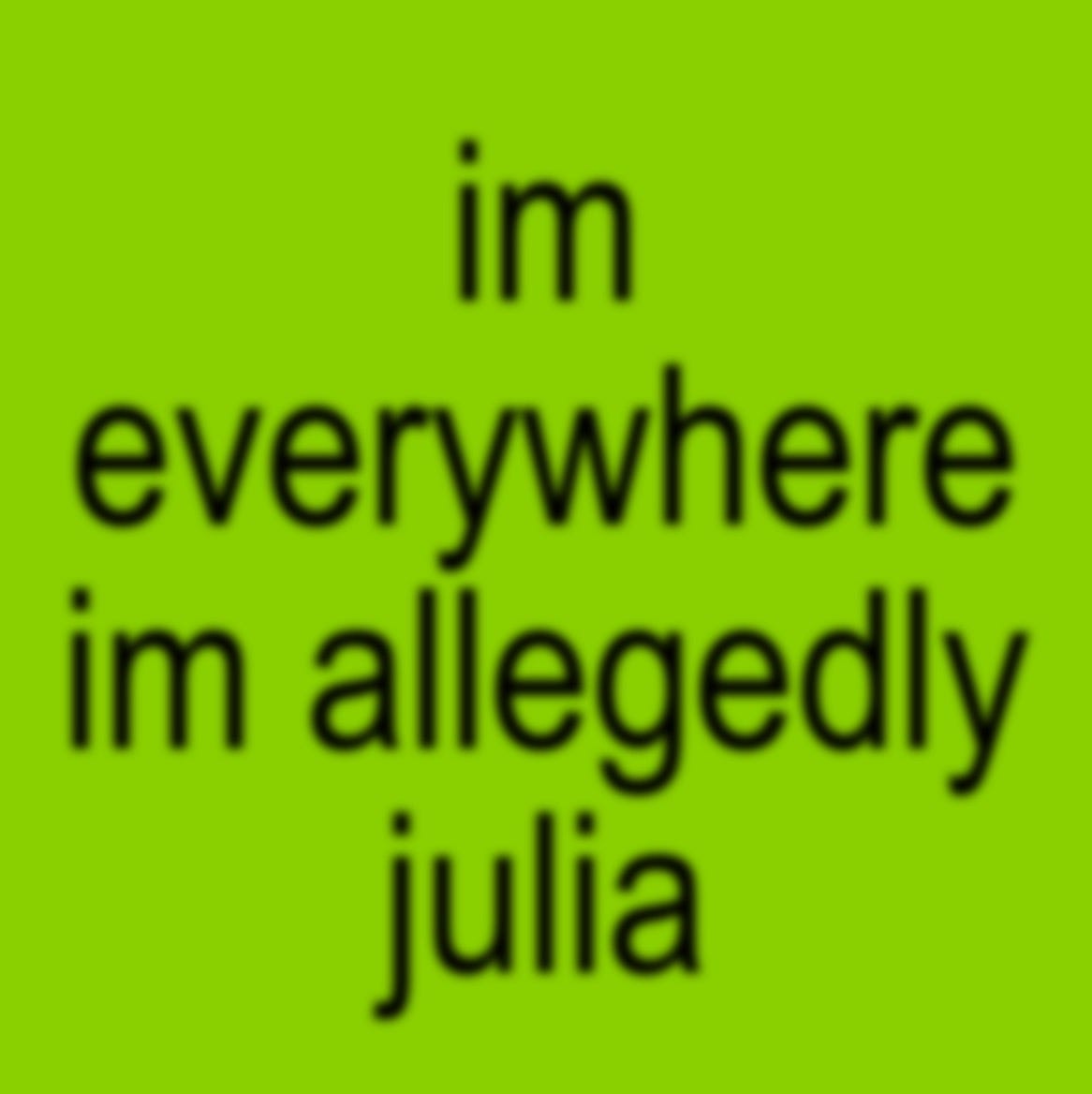 Allegedly Julia | Substack