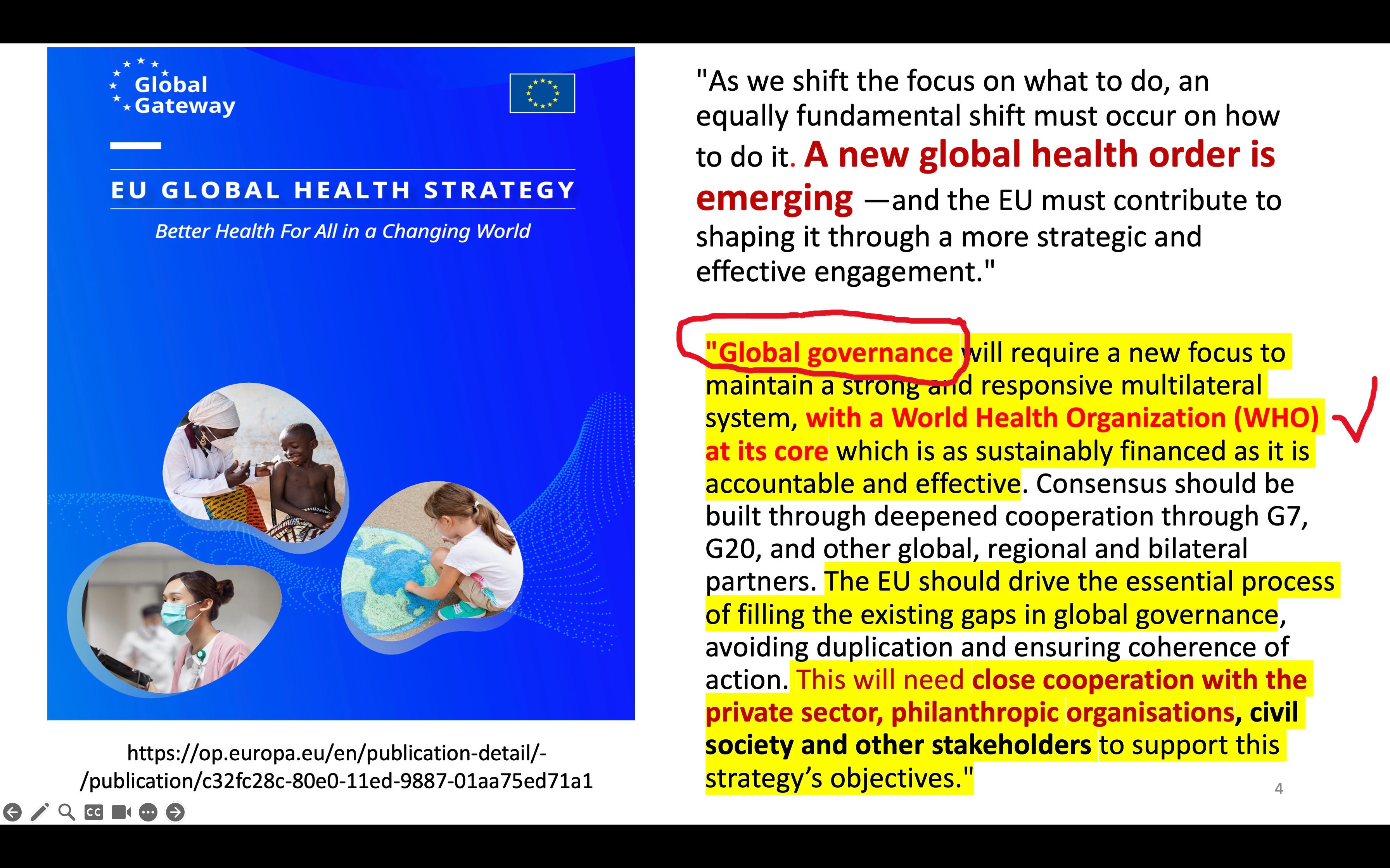 Critically important compilation of screenshots from the WHO's proposed ...