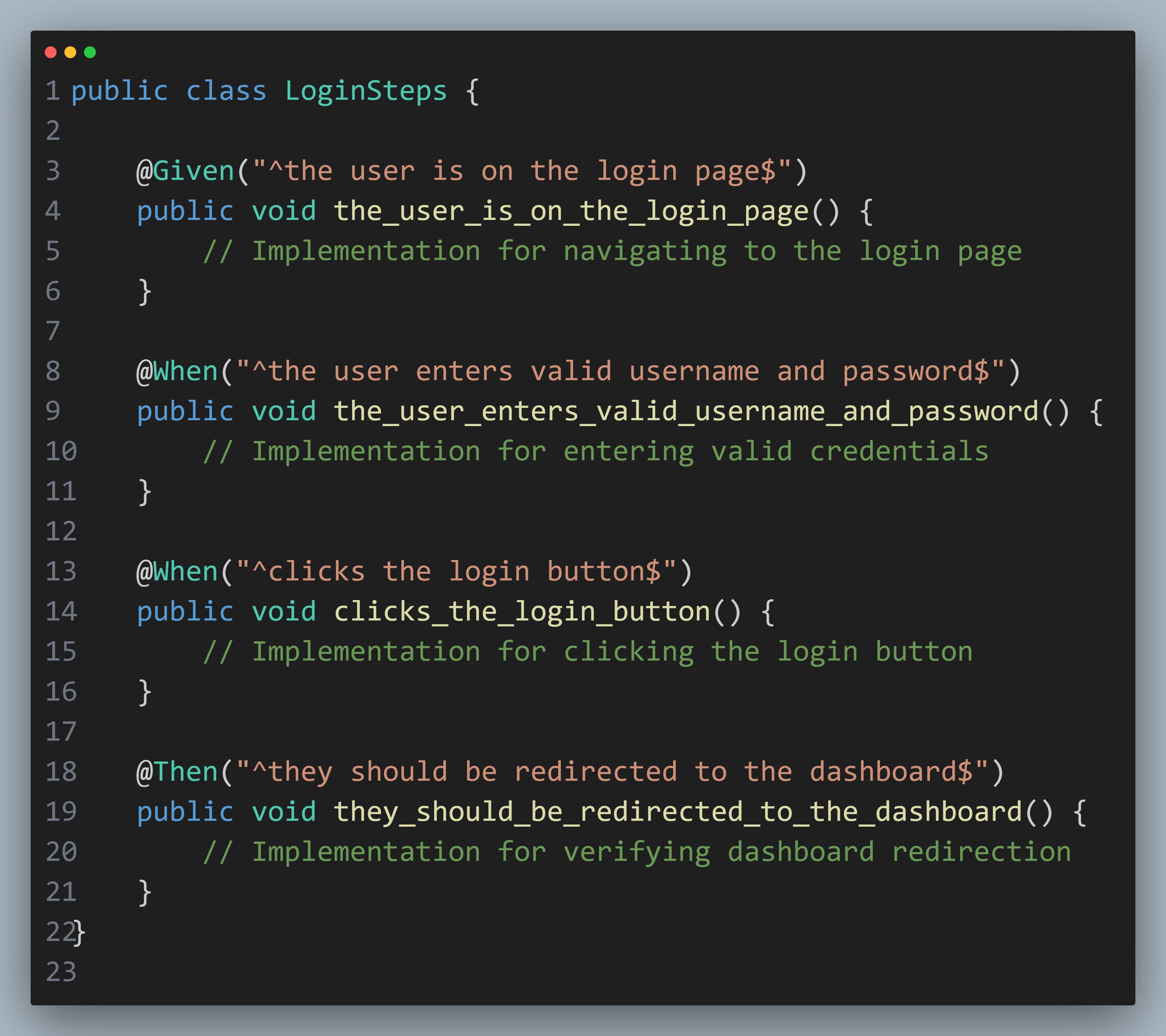 BDD Testing using Cucumber