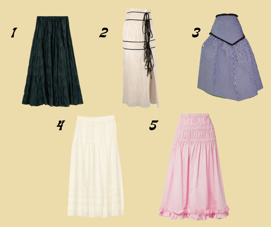 5 romantic cotton skirts for summer by Viv Chen