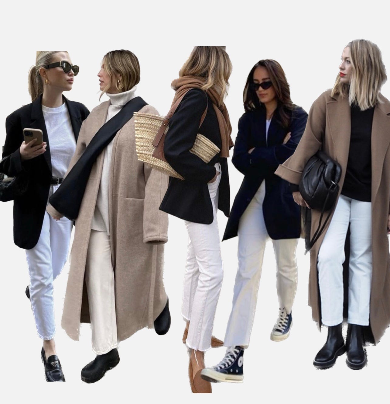 White jeans in autumn sales
