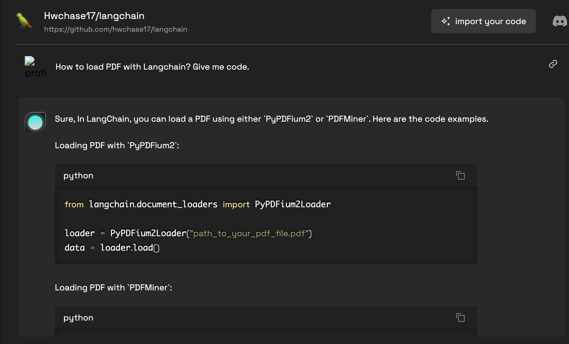 如何用 ChatGPT 结合 Github 代码库问答？ - by Wang Shuyi