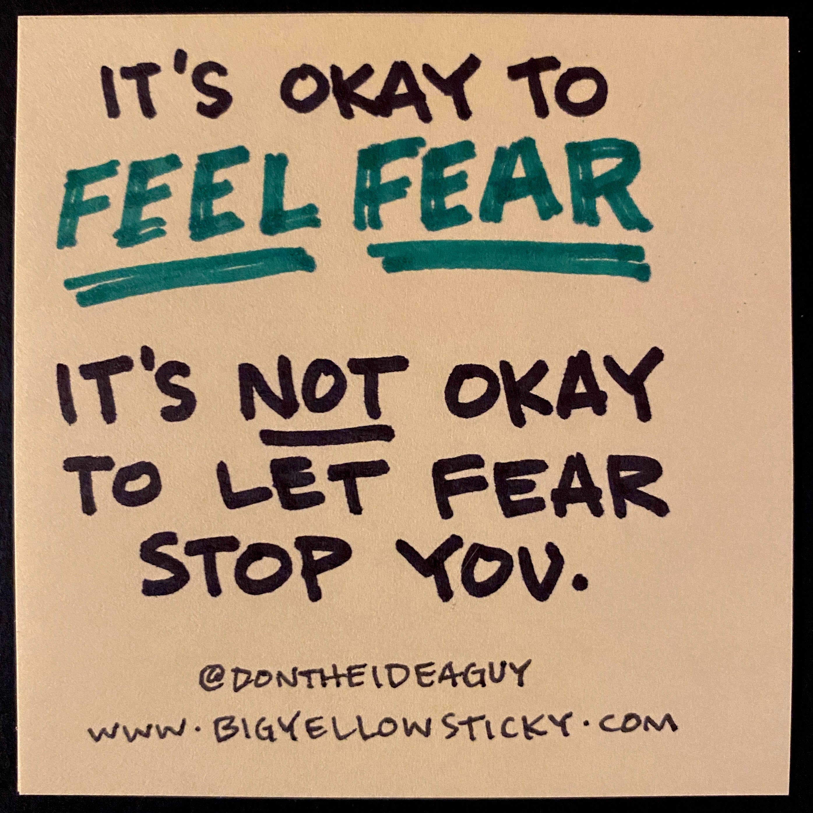 BYS 05/25/23 🟨 Okay Fear [PREMIUM] - Big Yellow Sticky
