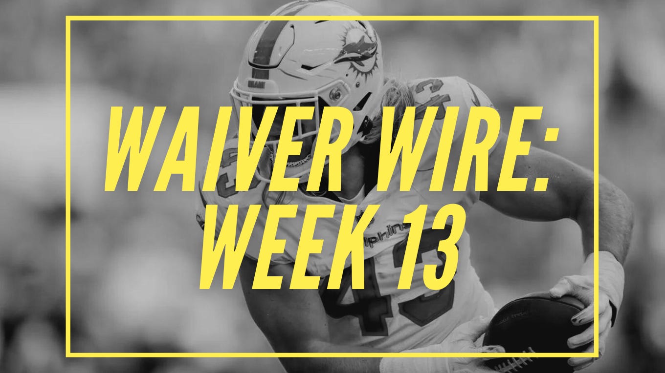 Week 13 cheap waiver wire