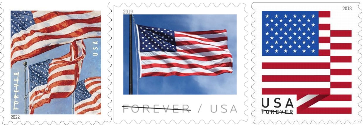 Are you free this weekend With the new USPS flag stamp I m free