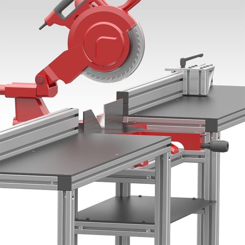 Aluminum miter hot sale saw stand