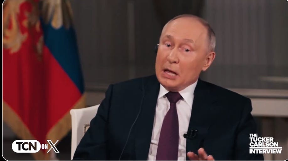 Here is the full 2 hour 7 minute video interview of Vladimir Putin with ...