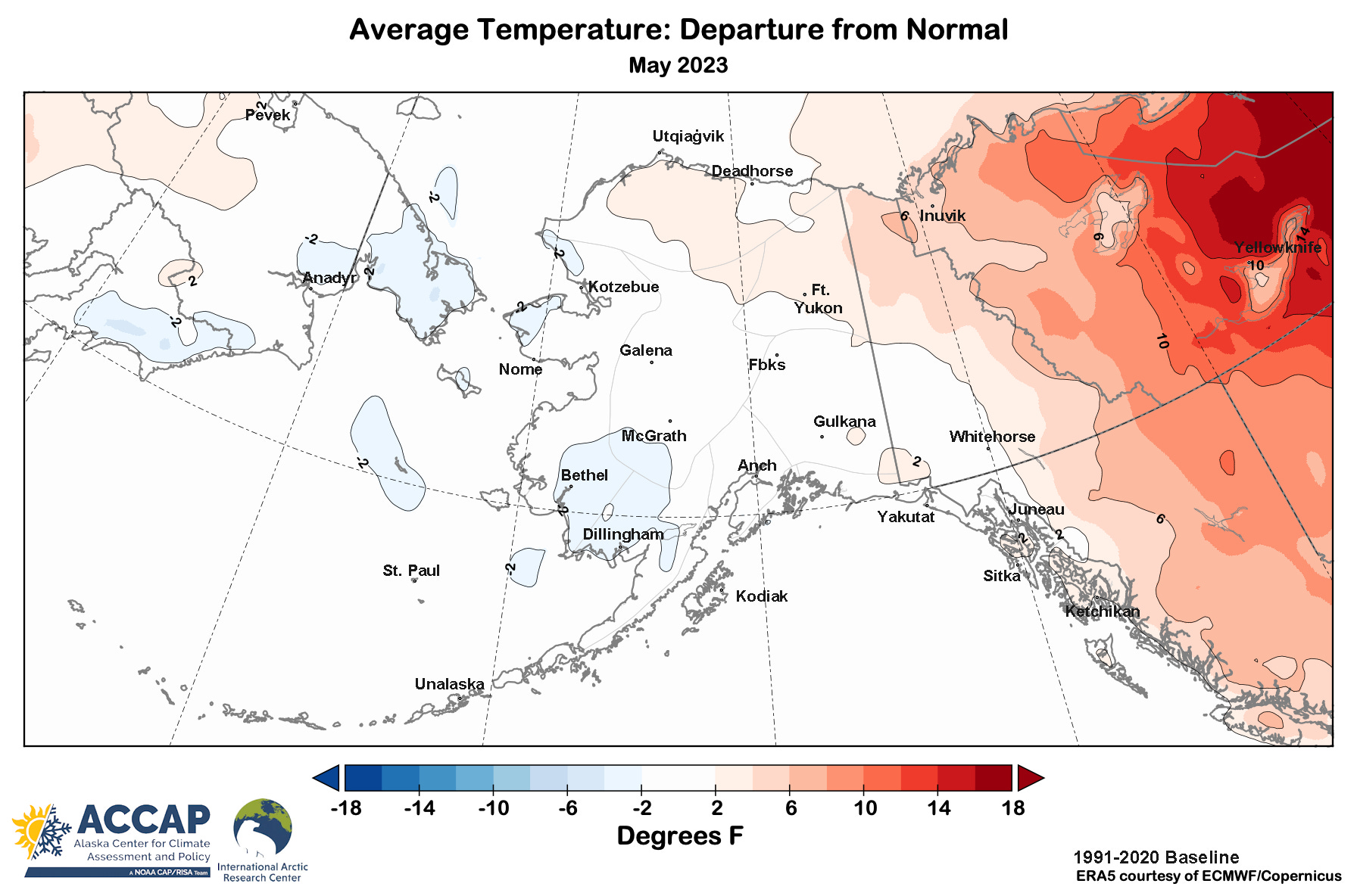 Alaska Climate Summary May and Spring 2023